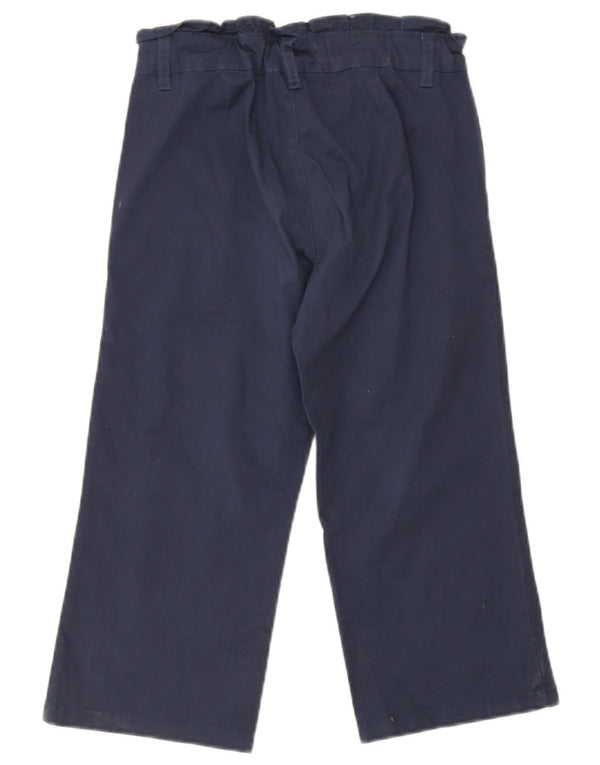Pantaloni chino dritti per ragazze Benetton 10-11 anni XL W26 L18 Blu Navy