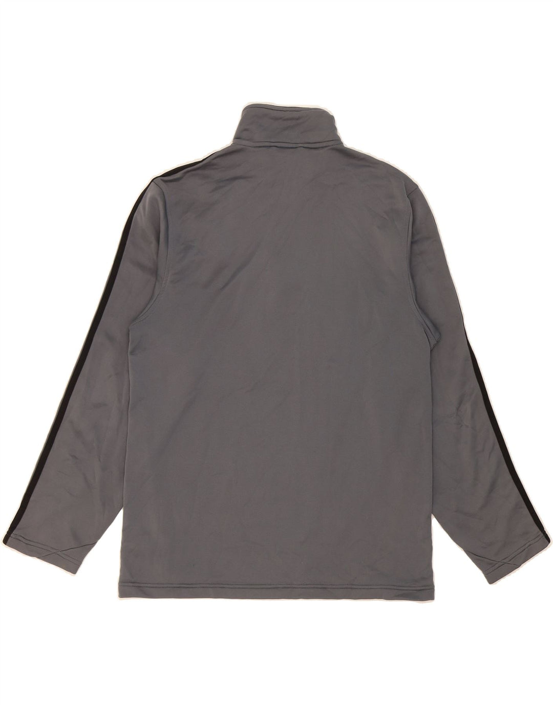 ADIDAS Mens Zip Neck Pullover Tracksuit Top Medium Grey Polyester Vintage Adidas and Second-Hand Adidas from Messina Hembry 