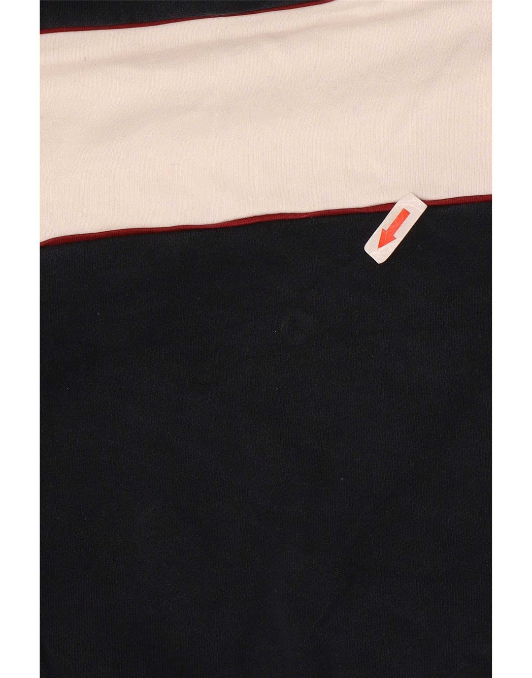 Felpa da uomo Marks & Spencer con zip e collo, maglione grande, blu navy, color block