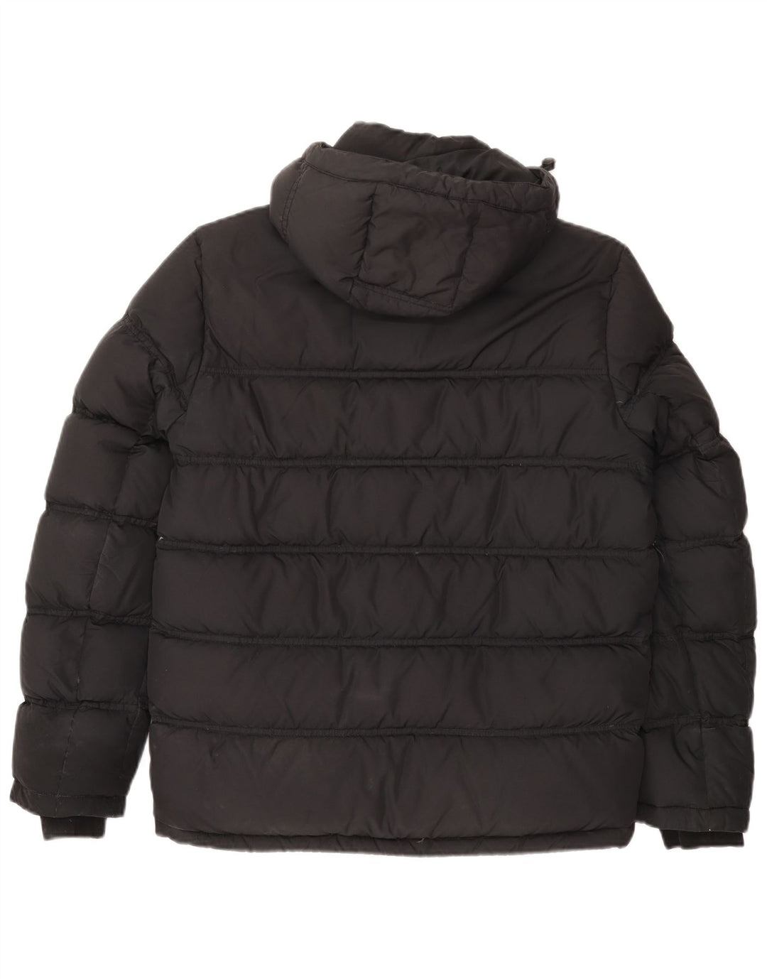 Giacca imbottita con cappuccio da uomo Tommy Hilfiger UK 38 Cotone grigio medio