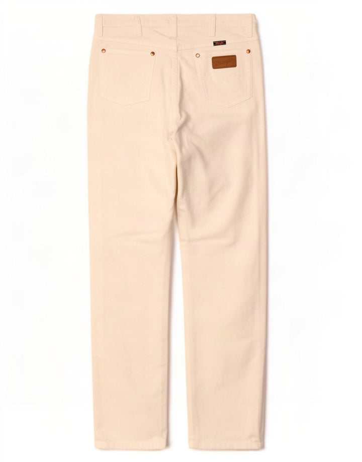 Jeans dritti da donna Wrangler W35 L30 cotone bianco