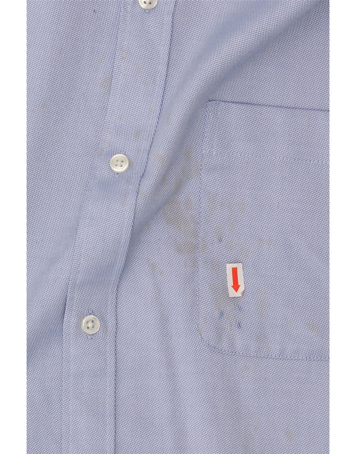 TOMMY HILFIGER Mens Regular Fit Shirt Size 18 2XL Blue Vintage Tommy Hilfiger and Second-Hand Tommy Hilfiger from Messina Hembry 
