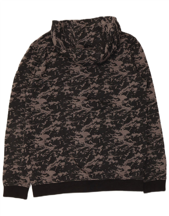 Felpa con cappuccio e zip da ragazzo con motivo astratto Lyle & Scott 15-16 anni nera