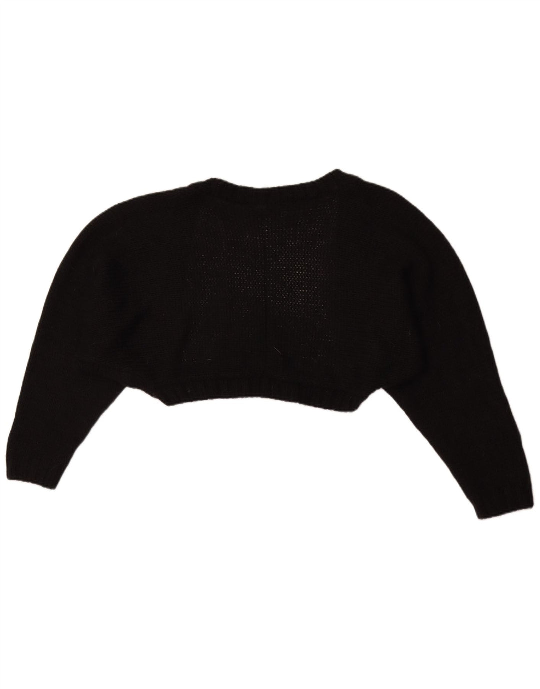 Maglione Bolero aperto corto da donna Zara UK 12 medio nero acrilico