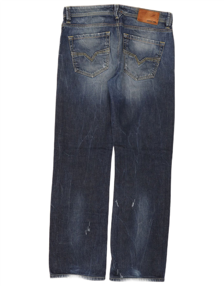 Jeans dritti regolari da uomo Diesel Larkee W30 L32 cotone blu