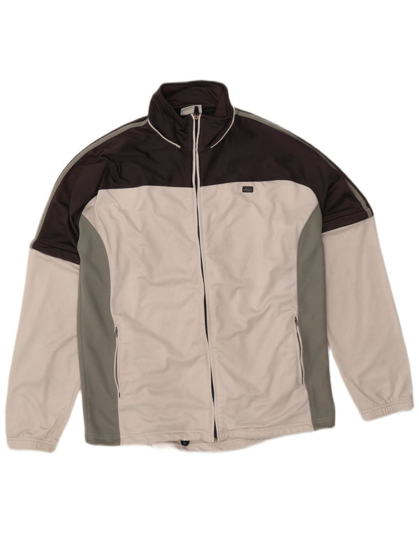 Giacca da ginnastica da uomo Asics, giacca grande, colore bianco