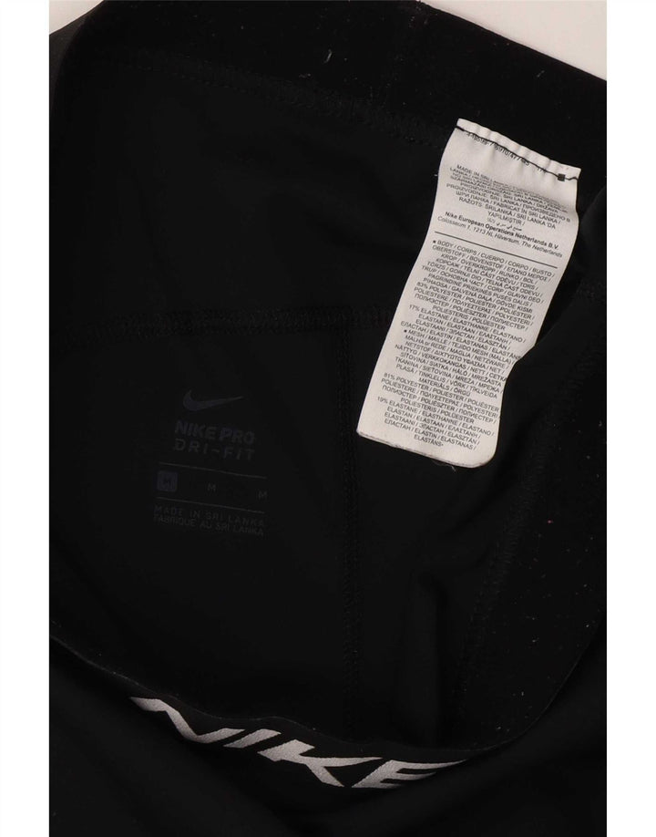 Leggings Nike Dri Fit Graphic Crop da donna UK 12 medio nero poliestere