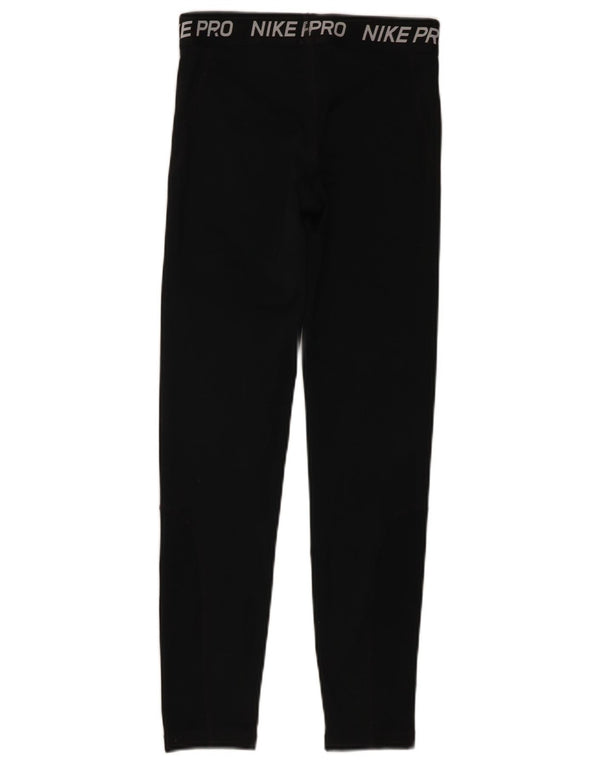 Leggings grafici Nike Dri Fit per ragazze 12-13 anni, grande, poliestere nero