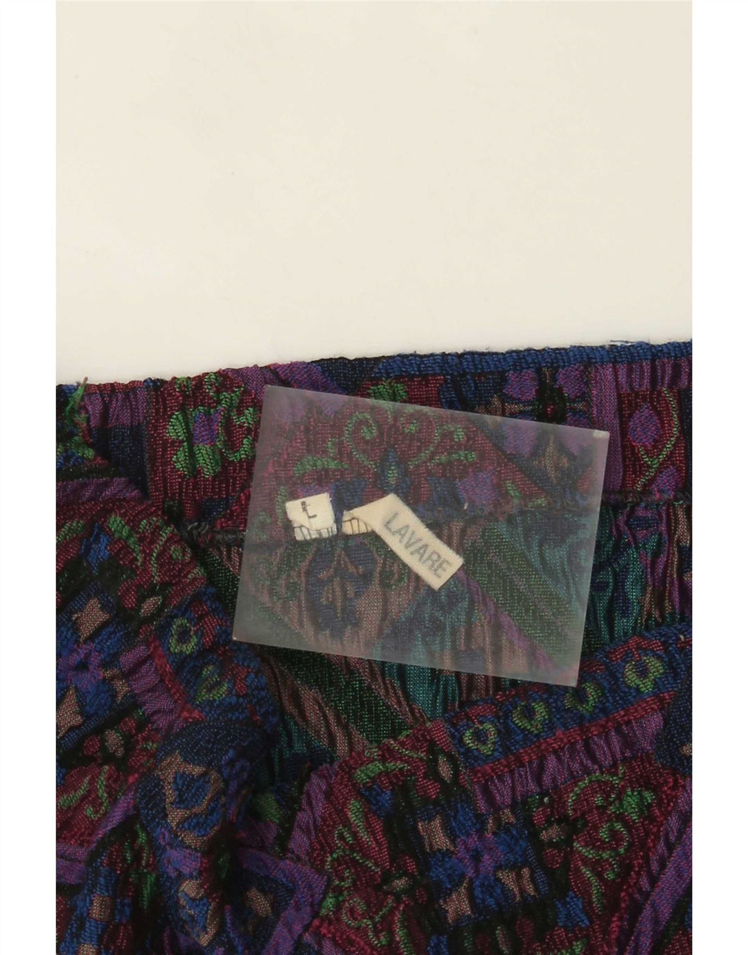 Gonna a tubino vintage da donna grande W34 floreale multicolore