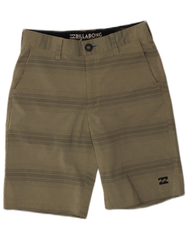 Pantaloncini chino da uomo Billabong W26 piccoli in poliestere a righe kaki