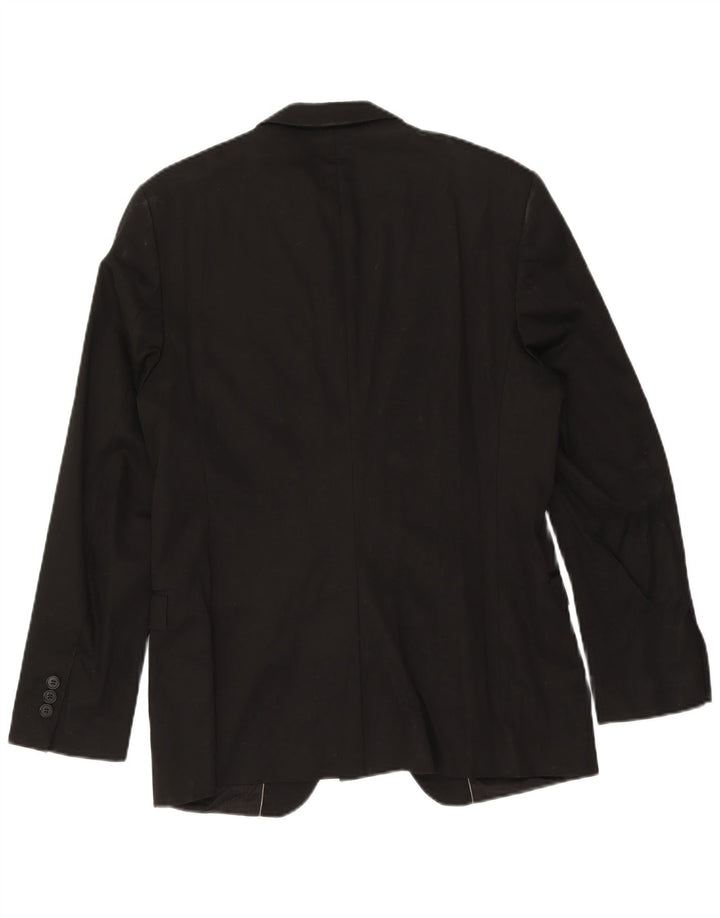 Giacca blazer da uomo a 1 bottone Zara EU 50 cotone nero medio