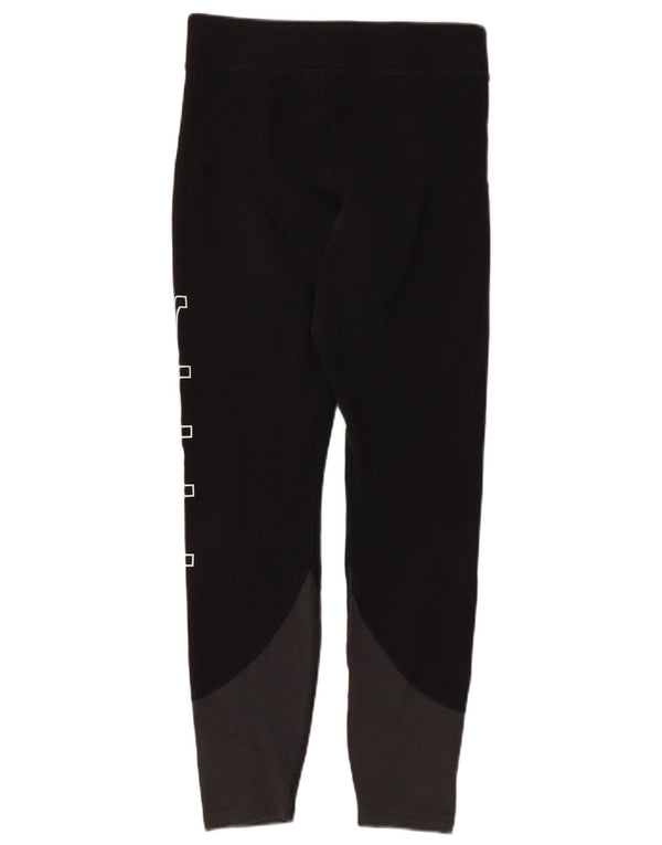 Leggings grafici da donna Nike UK 12 cotone color block medio nero