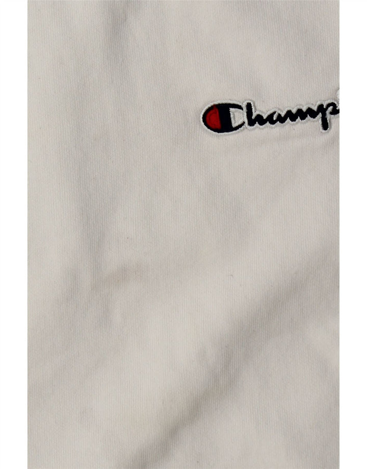 Felpa oversize da donna Champion UK 6 XS cotone bianco