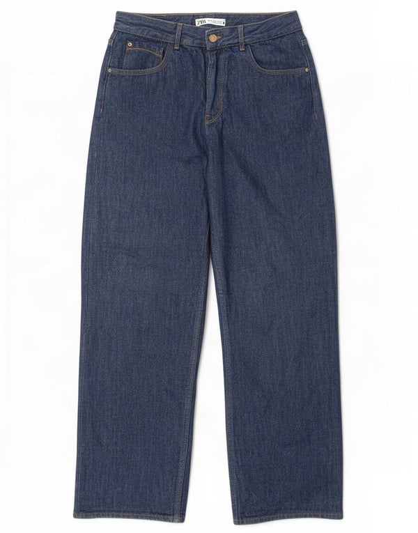 Jeans dritti da donna Zara EU 40 medio W30 L28 cotone blu