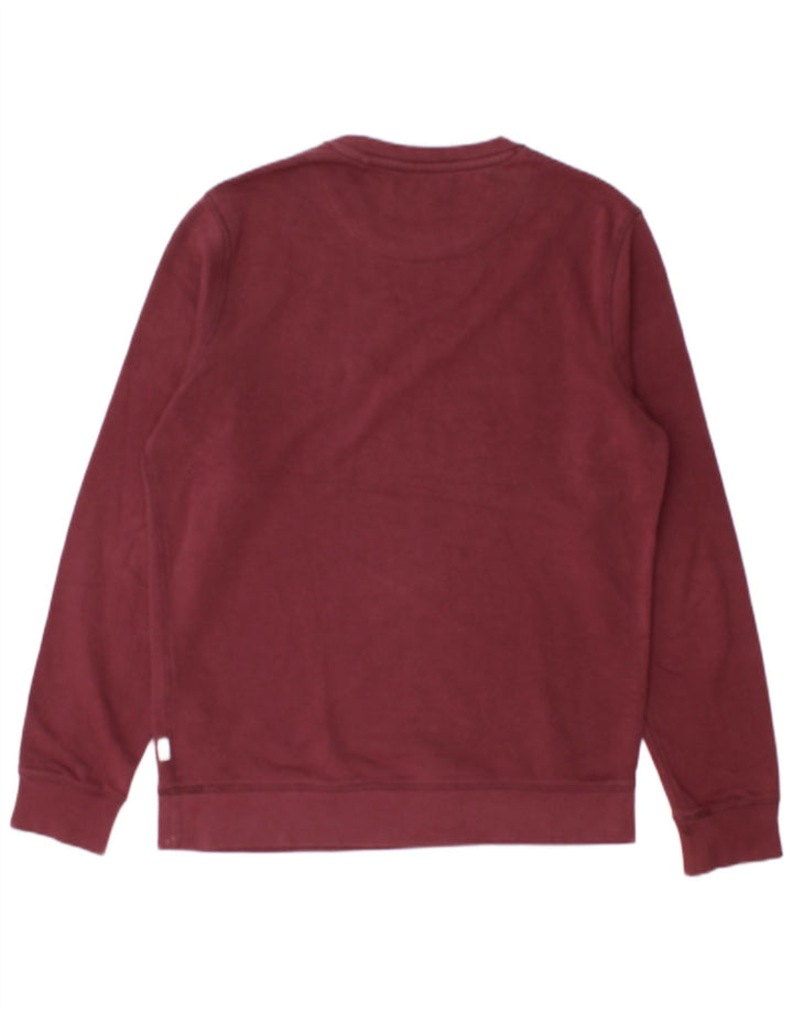 JACK & JONES Felpa con grafica da uomo in cotone bordeaux medio