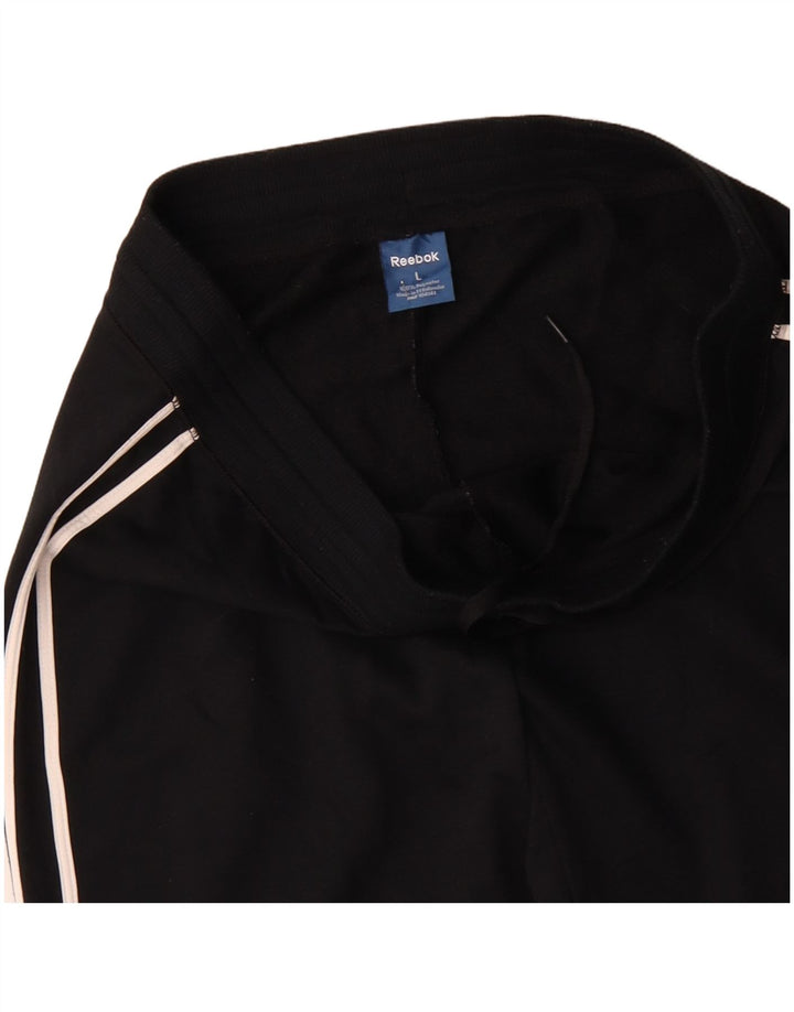 Pantaloni da tuta da uomo REEBOK grandi neri in poliestere