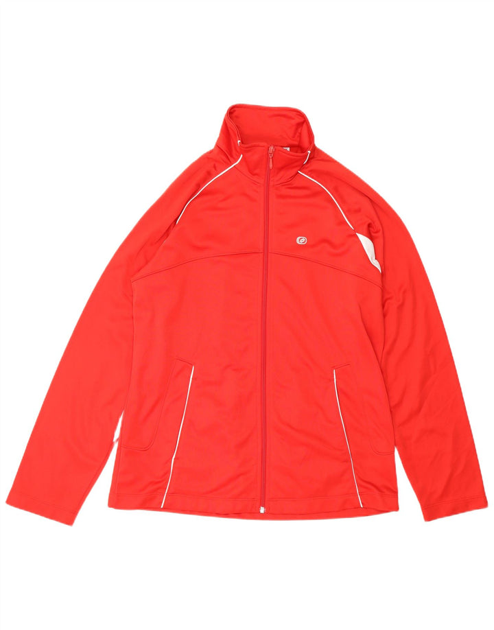 Giacca da tuta da donna LOTTO UK 14 Poliestere color block rosso medio