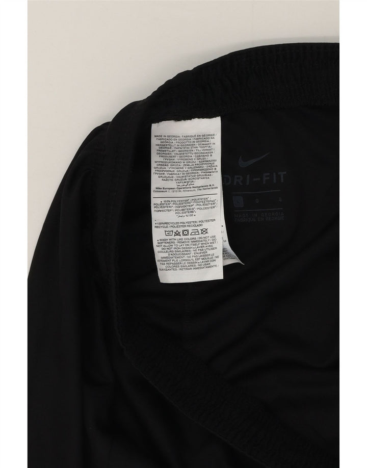 Pantaloncini sportivi Nike Dri Fit da uomo, grandi, in poliestere nero