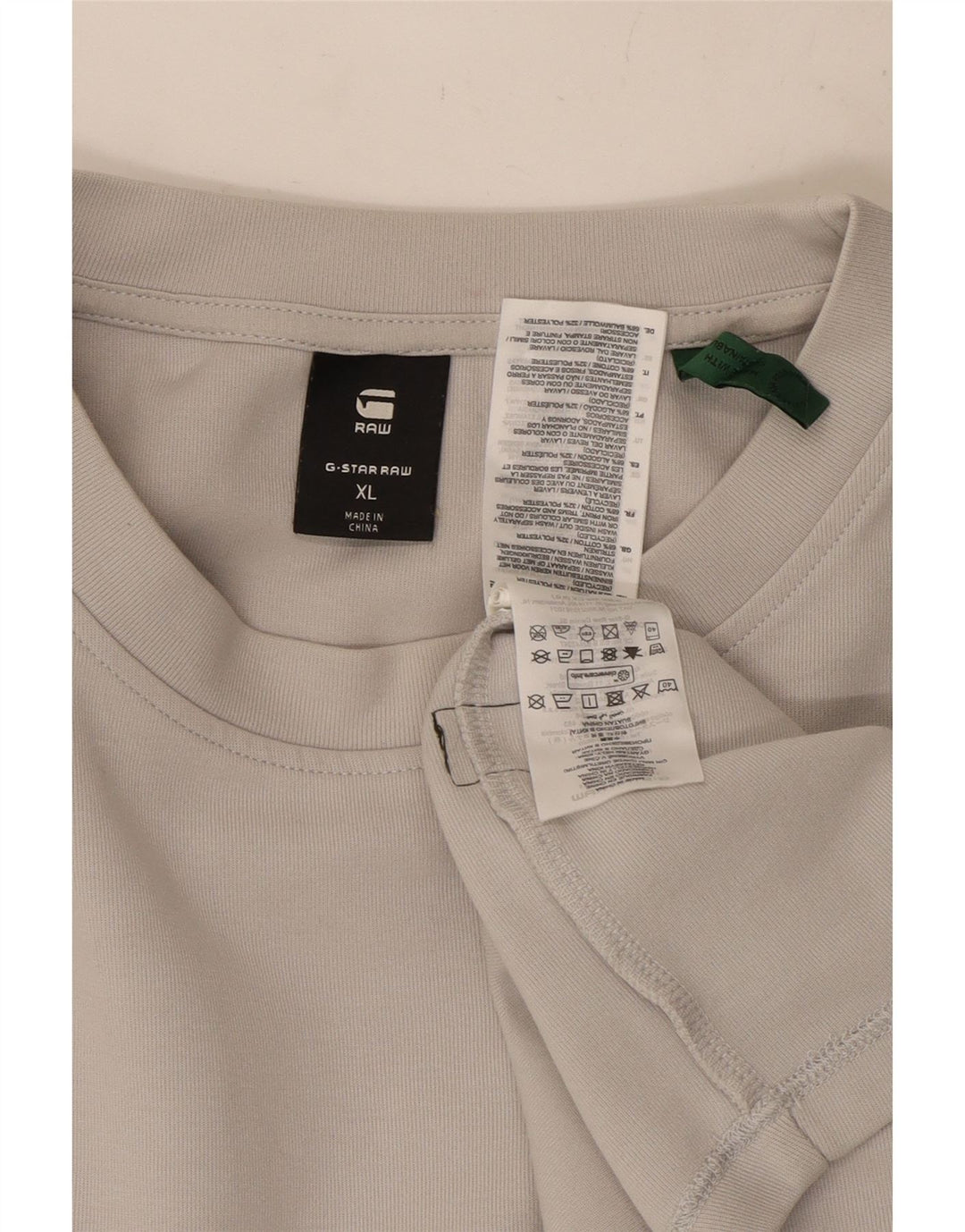 Maglia G-Star da uomo a maniche lunghe XL in cotone grigio