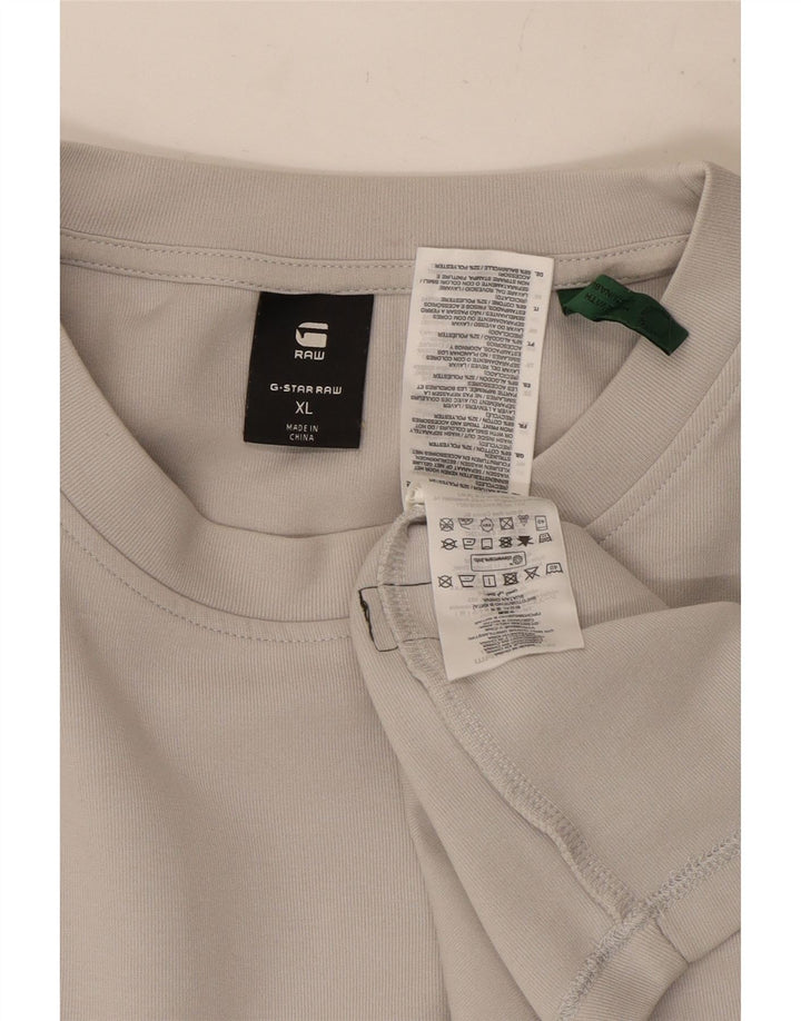 Maglia G-Star da uomo a maniche lunghe XL in cotone grigio