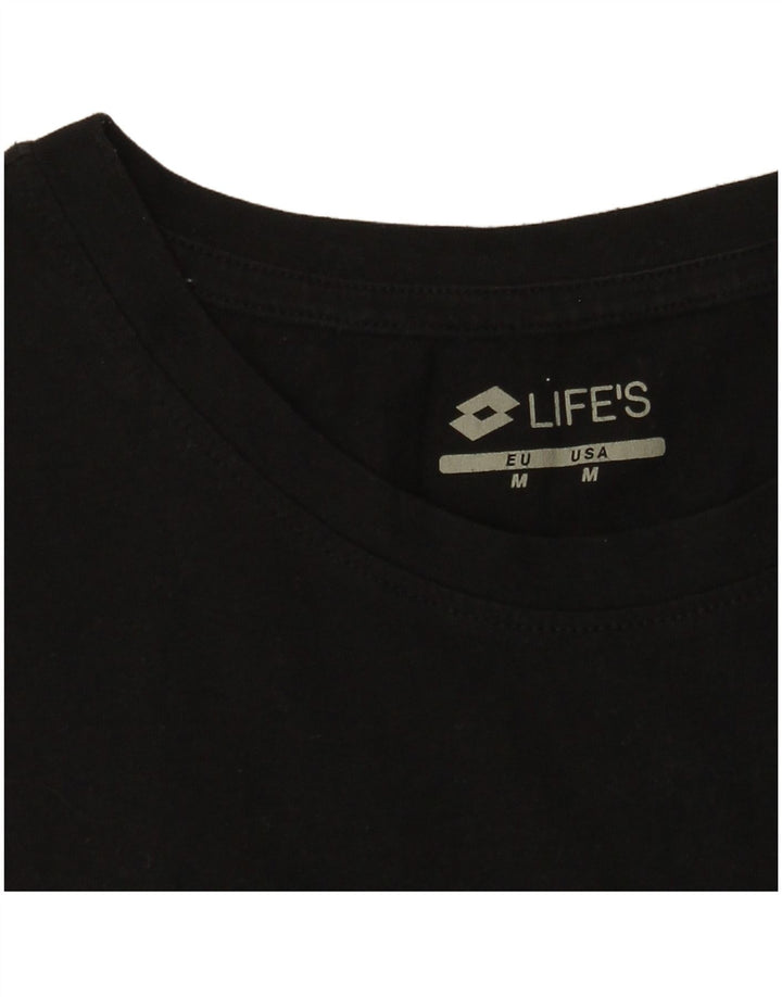 T-shirt da uomo Lotto Top media nera
