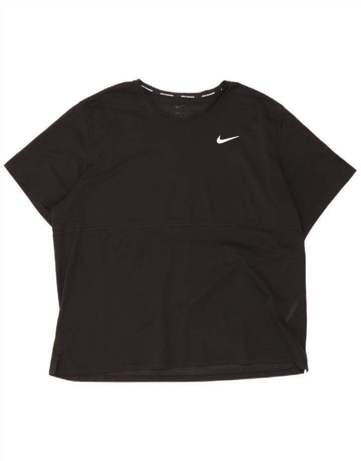 T-shirt Nike Dri Fit da uomo 2XL nera in poliestere