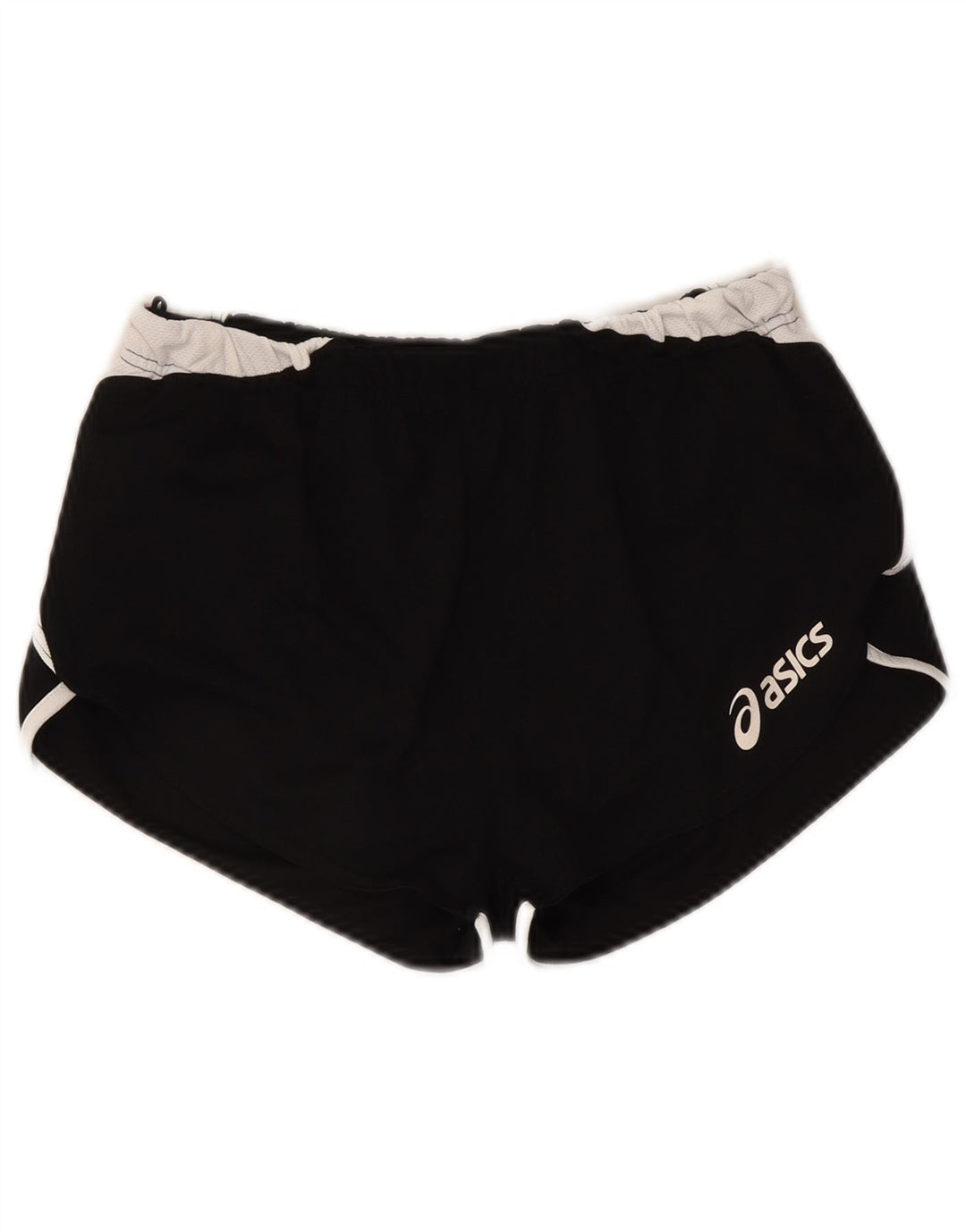 Asics Pantaloncini sportivi grafici da donna UK 10 Small Nero Colourblock Poliestere