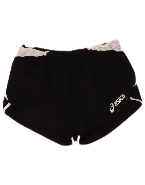 Asics Pantaloncini sportivi grafici da donna UK 10 Small Nero Colourblock Poliestere