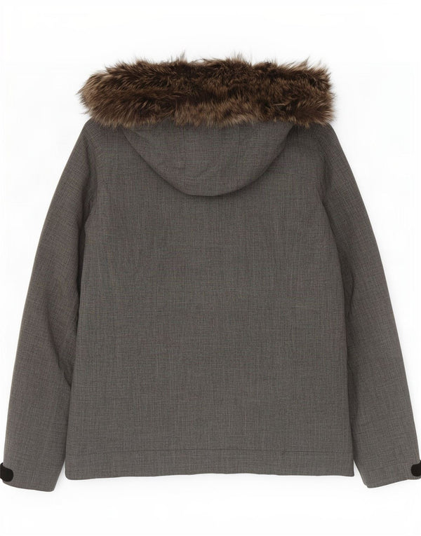 Giacca parka da uomo con cappuccio O'Neill UK 40 grande poliestere grigio