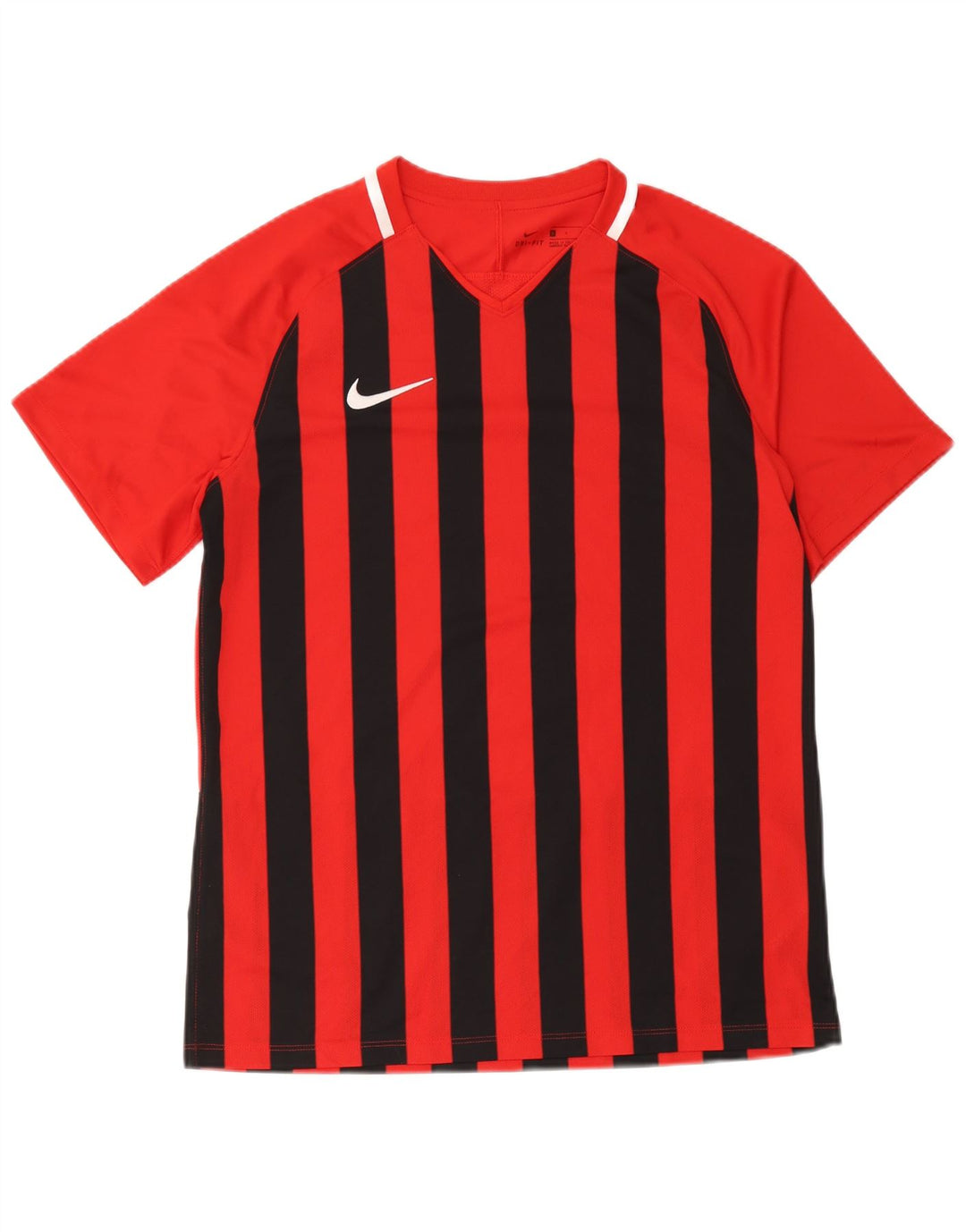 T-shirt Nike Dri Fit da uomo, grande, in poliestere a righe rosse