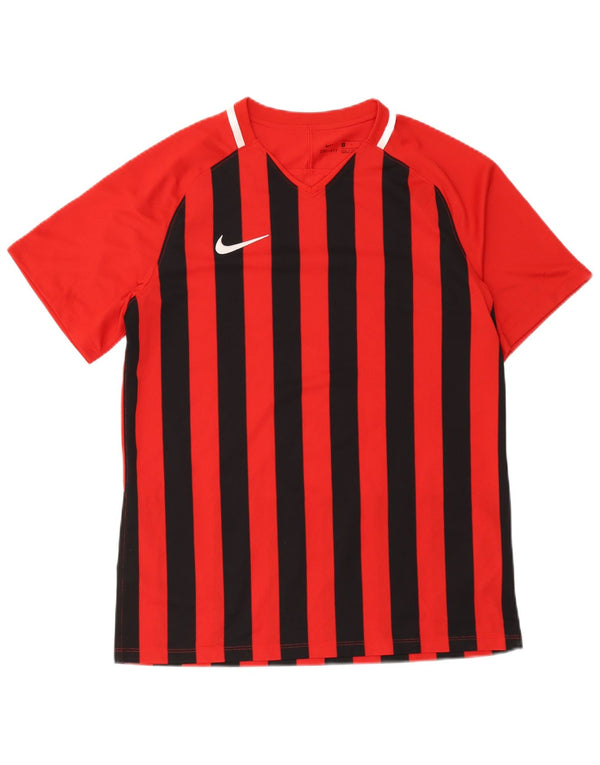 T-shirt Nike Dri Fit da uomo, grande, in poliestere a righe rosse