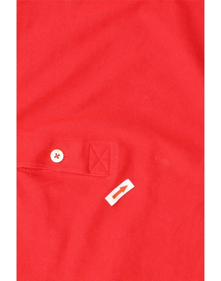Polo Kappa da uomo a righe grandi rosse