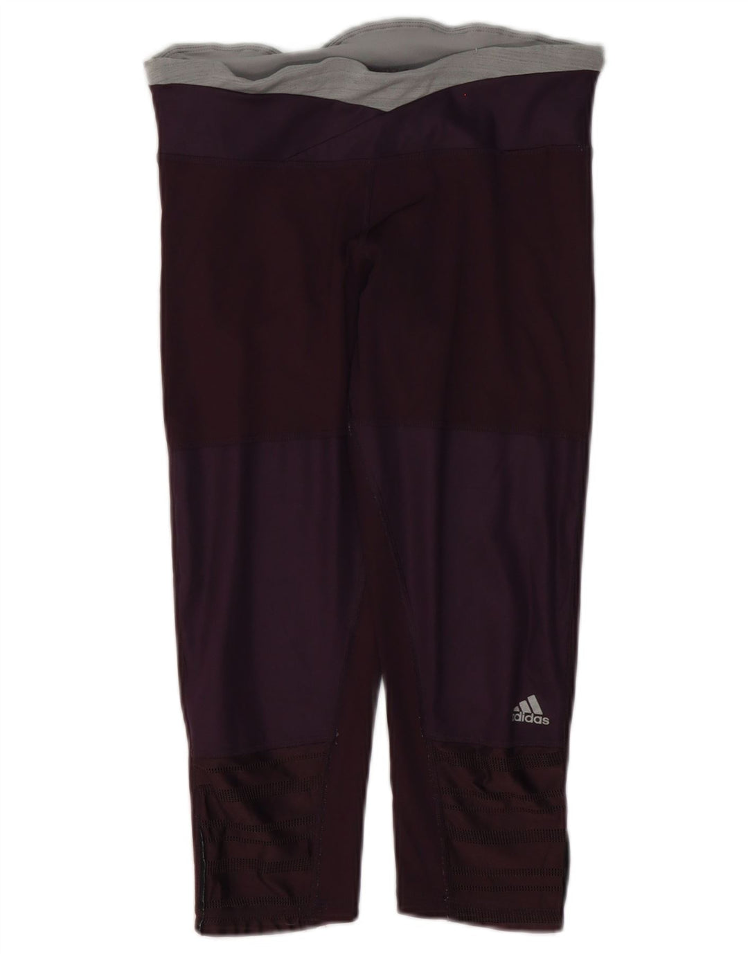 Leggings Capri da donna Adidas UK 8/10 Piccolo poliestere color block viola