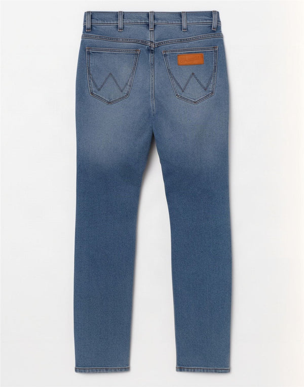 Jeans Wrangler Larston Slim da uomo W28 L32 in cotone blu