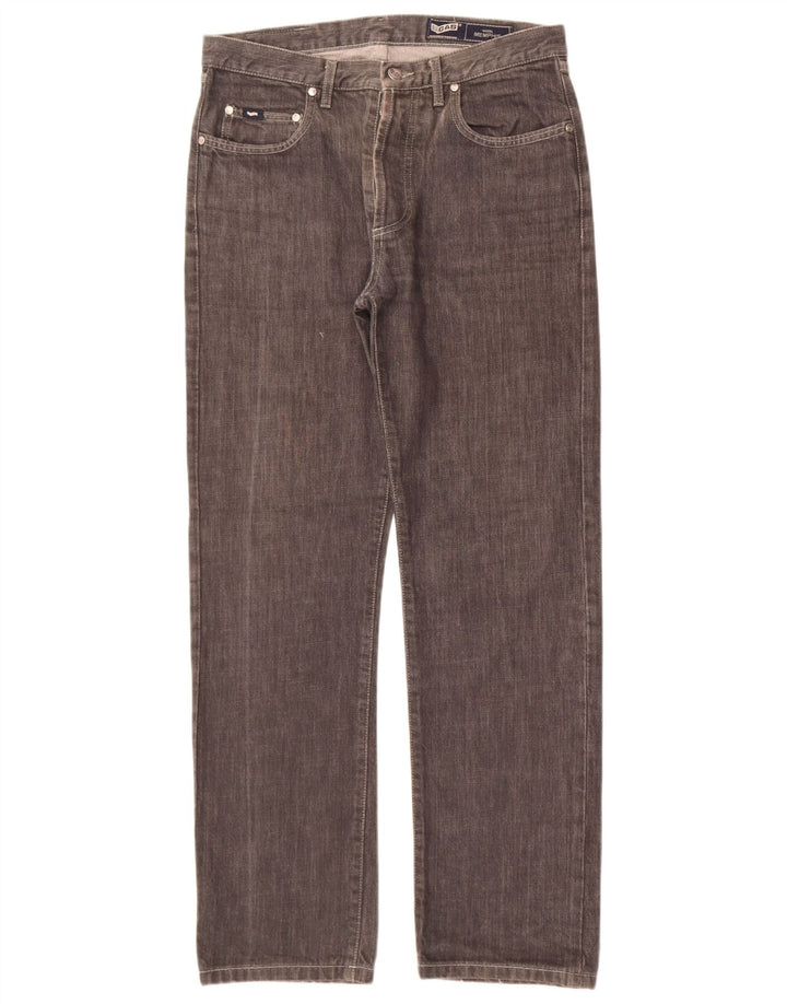 Jeans dritti da uomo Memphis W33 L30 in cotone grigio