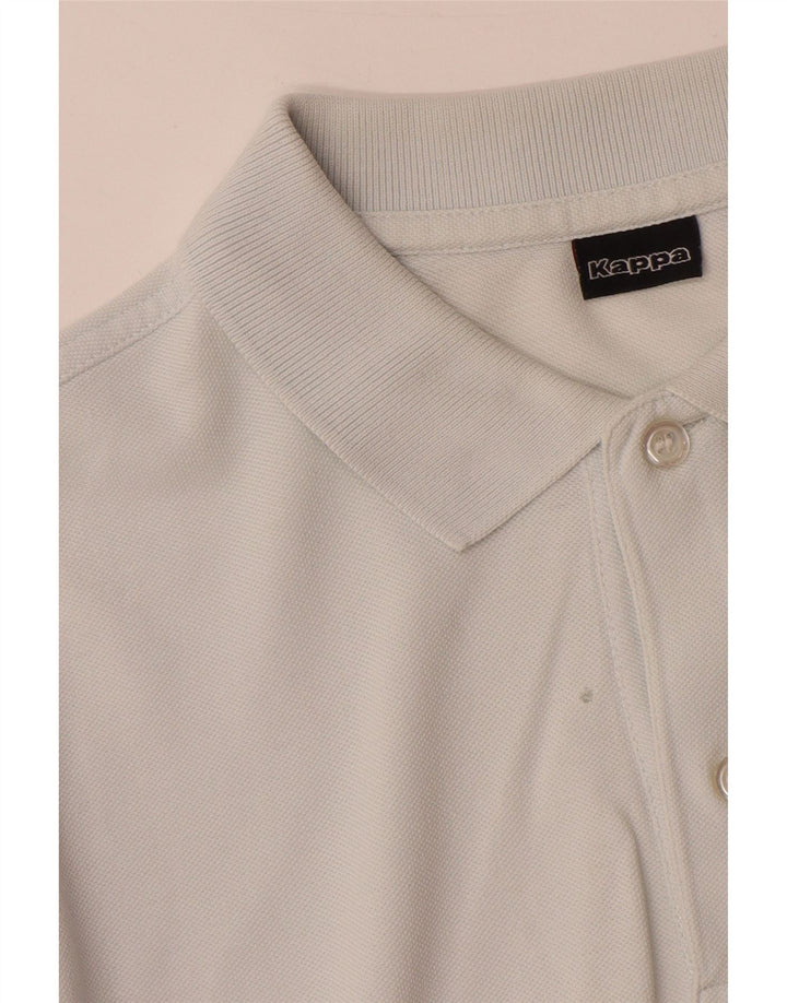 Polo Kappa Uomo Cotone Medio Bianco