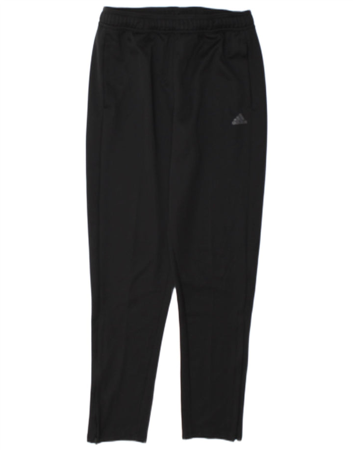 Pantaloni della tuta Adidas Aeroready da ragazzo 13-14 anni in poliestere nero