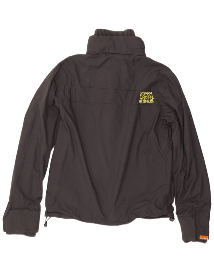 Giacca antipioggia grafica da uomo Superdry UK 42 XL nylon grigio