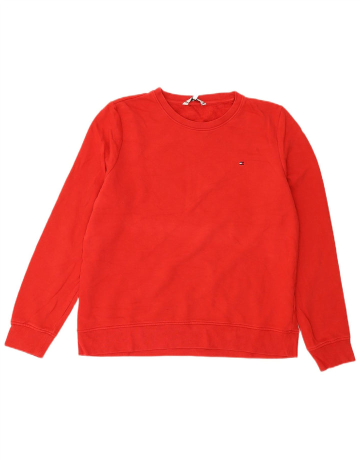 TOMMY HILFIGER Womens Sweatshirt Jumper UK 18 XL Red