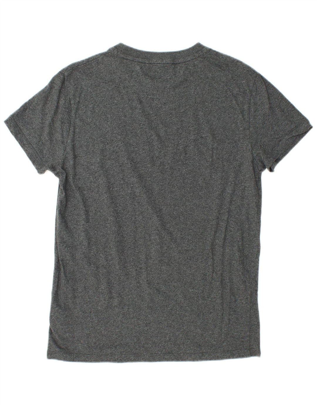 T-shirt da uomo SUPERDRY Top in cotone chiazzato grigio medio