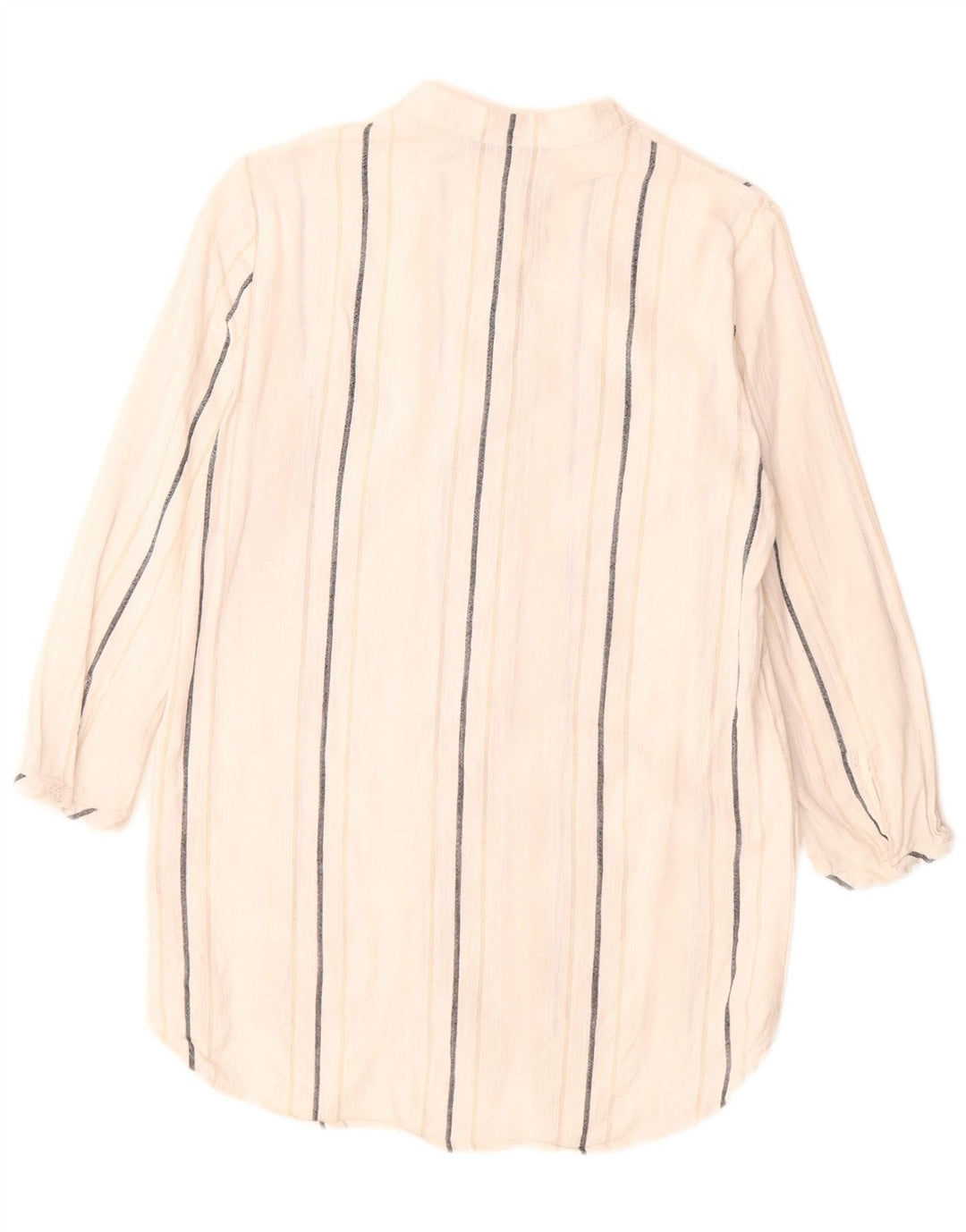 Blusa Camicia Donna Trussardi Jeans Lunga IT 40 Small Righe Bianche