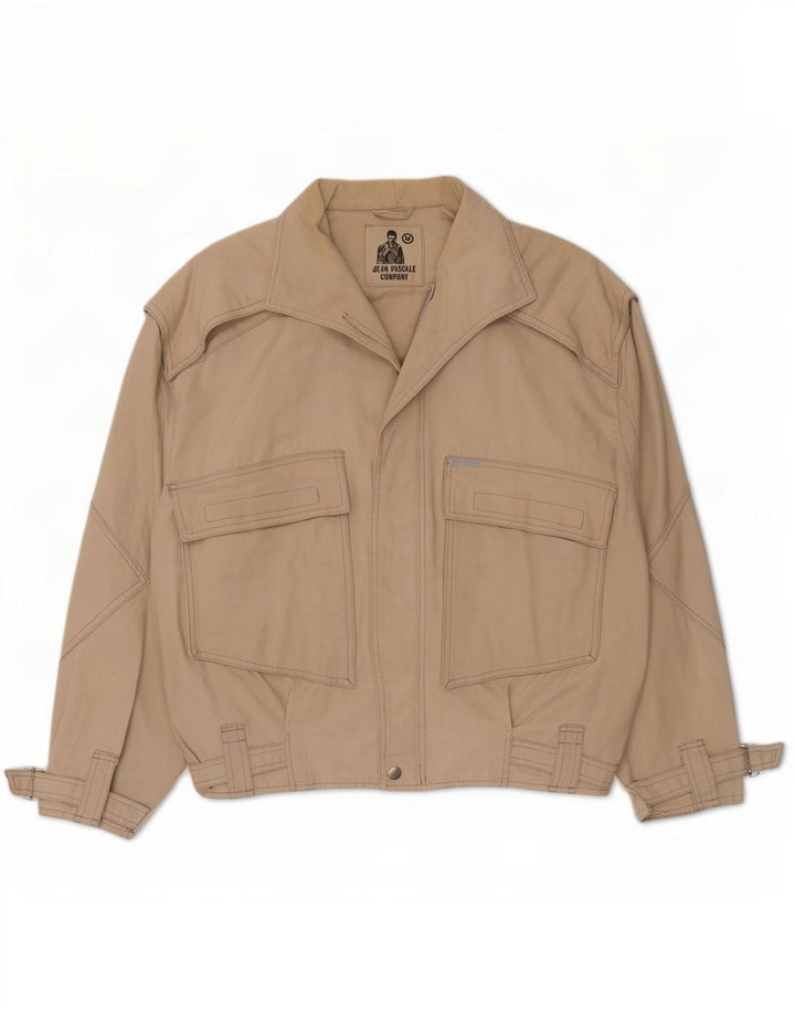 Giacca pratica da uomo vestibilità ampia Jean Pascale UK 38 Beige medio classico