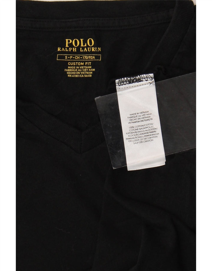 POLO RALPH LAUREN T-shirt da uomo su misura Top piccola in cotone nero