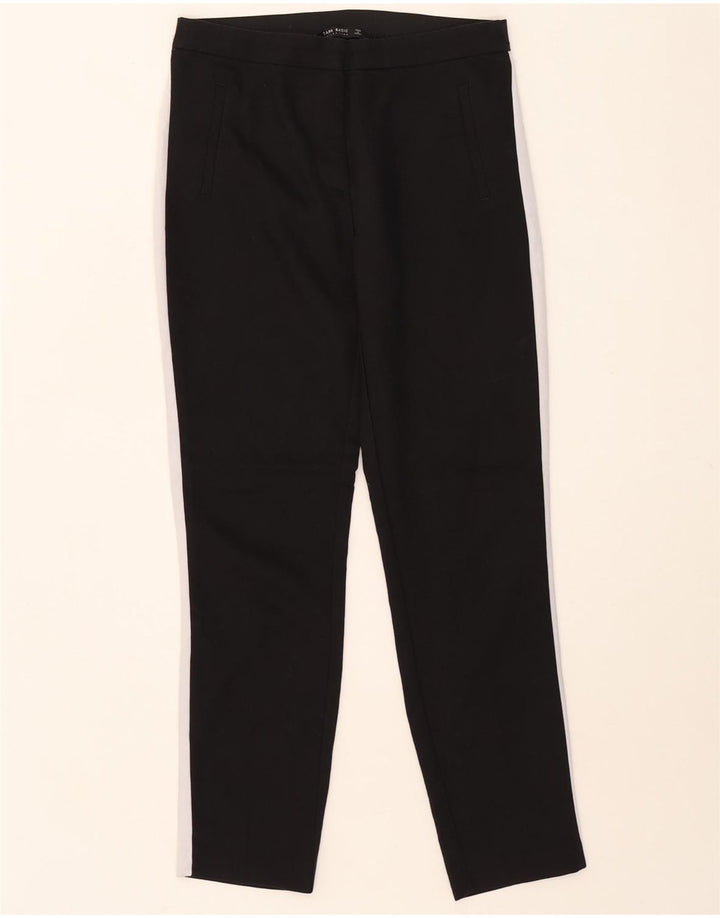Pantaloni chino slim da donna Zara medi W28 L28 color block nero