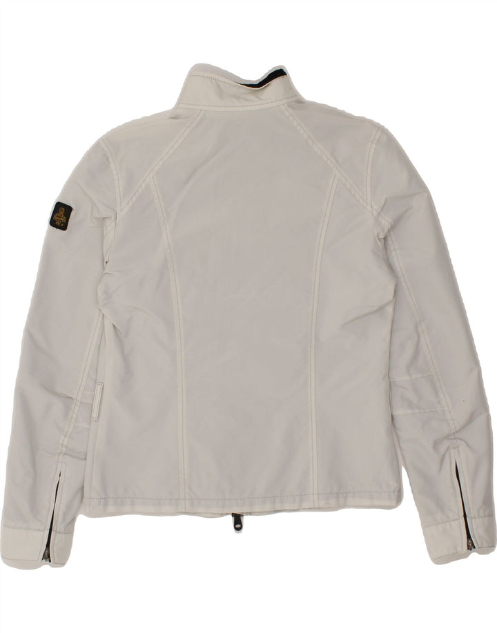REFRIGIWEAR Womens Rain Jacket IT 44 Medium White Nylon Vintage Refrigiwear and Second-Hand Refrigiwear from Messina Hembry 