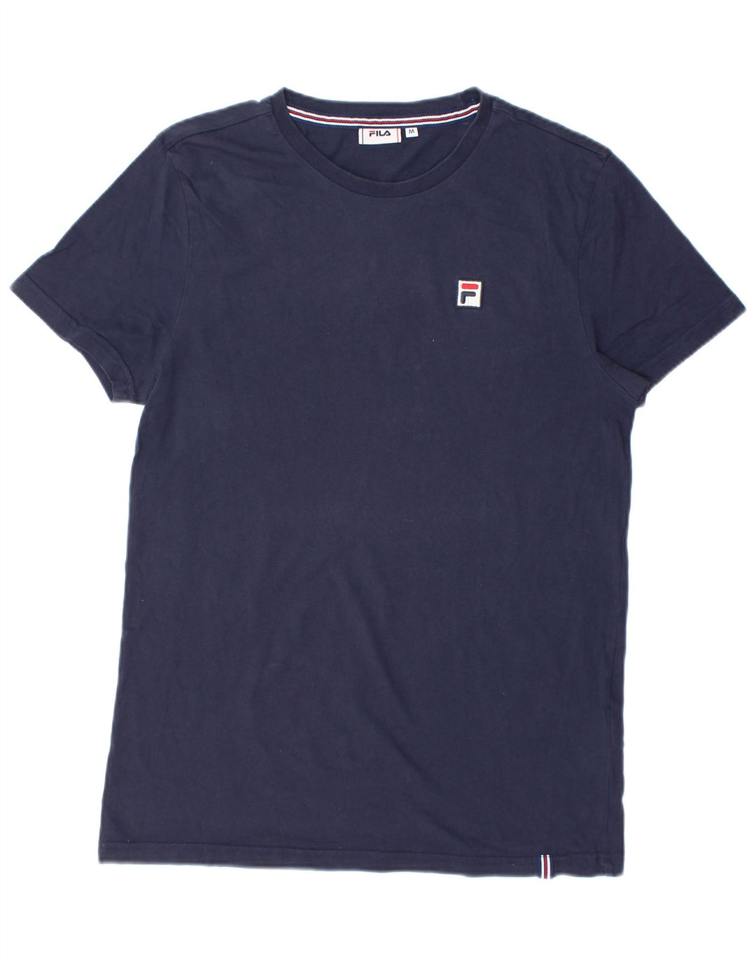 T-shirt Fila da uomo Top in cotone blu navy medio