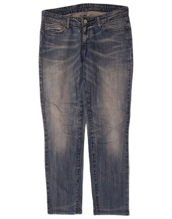 Levi's Womens Demi Curve Skinny Jeans W29 L29 Blue Cotton