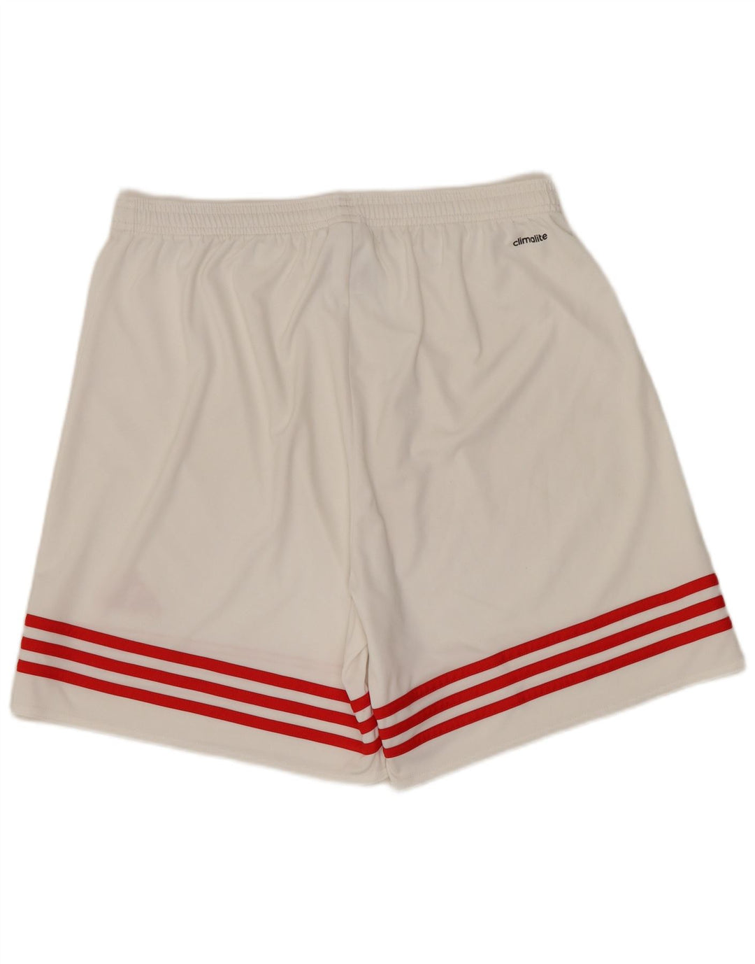 Pantaloncini sportivi ADIDAS Climalite da uomo, grandi, in poliestere bianco