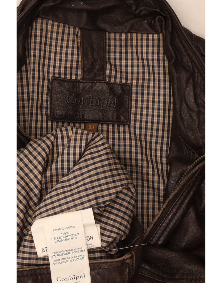 Giacca In Pelle Uomo Conbipel IT 50 Large Marrone