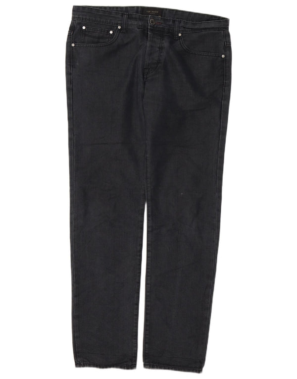 Jeans dritti da uomo Ted Baker W32 L30 neri